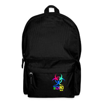 Techno music - Backpack - black - Front
