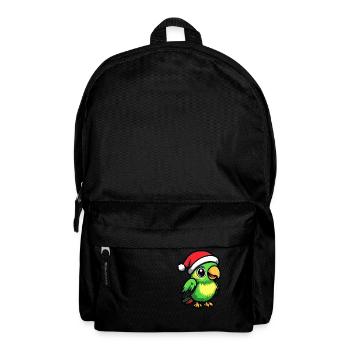 Papagai Weihnachten Niedlich - Rucksack - Schwarz - Vorne