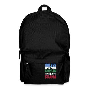 Funny saying for K-pop fans - Backpack - black - Front