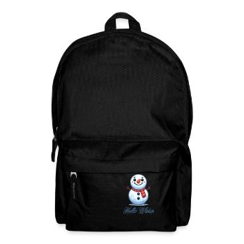 Snowman Schneemann Hello Winter - Rucksack - Schwarz - Vorne