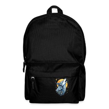 Heart Line Wolf - Moon Art - Backpack - black - Front