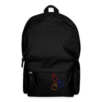 Bunny Funny Easter Colorful - Backpack - black - Front