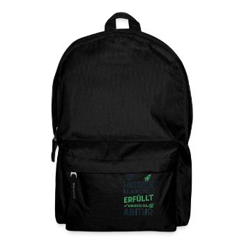 Tschüss Grundschule,Hallo Zukunft - Rucksack - Schwarz - Vorne