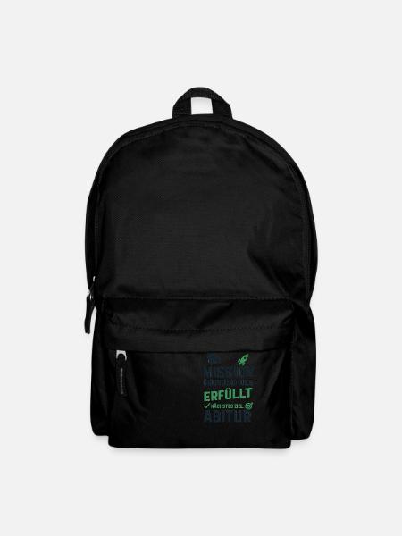 Tschüss Grundschule,Hallo Zukunft - Rucksack - Schwarz