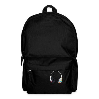Kophörer Headset Comic Style - Rucksack - Schwarz - Vorne