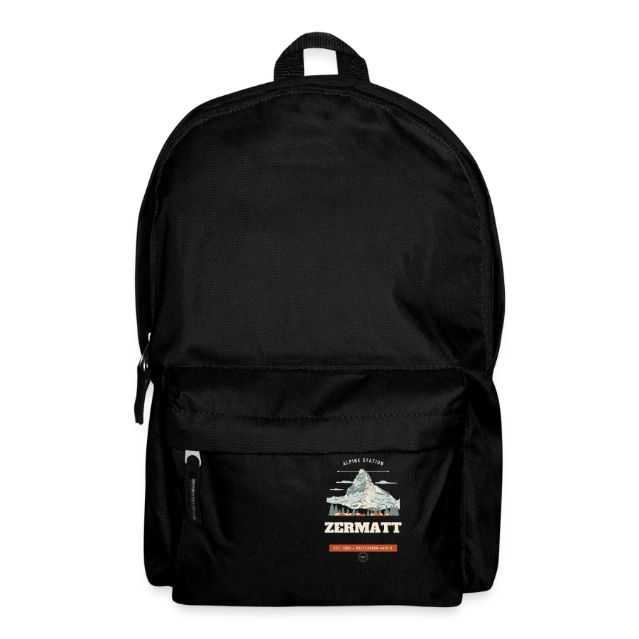Zermatt badge on a backpack, black