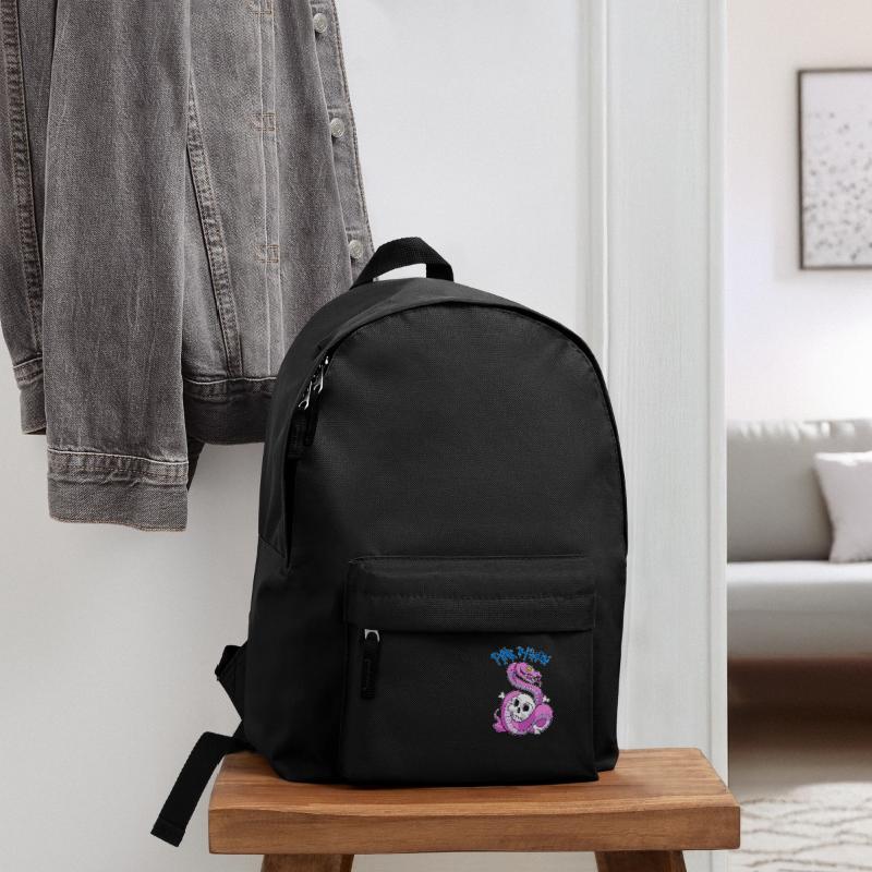 Pink Python (Blue) Backpack