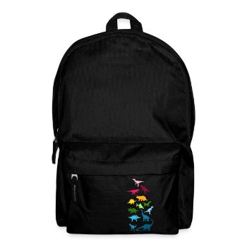 Colorful dinosaurs - Backpack - black - Front