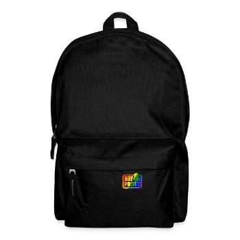 LGBT Gay & Proud Pride Regenbogen Queer - Rucksack - Schwarz - Vorne