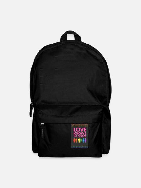 L’amour ne connaît pas de sexe - Sac à dos - noir