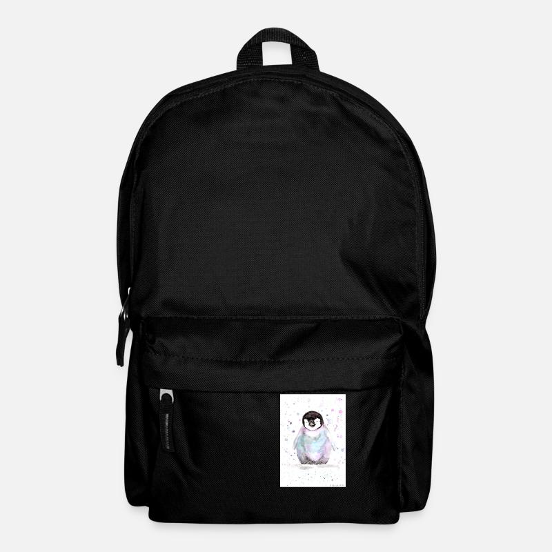 Kleiner bunter Pinguin - Rucksack - Schwarz