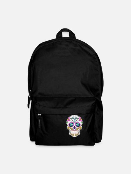 Mexikanischer Schädel Dia de los Muertos Tag der - Rucksack - Schwarz