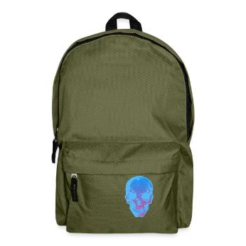 skull head of death halloween - Backpack - olive green - Front