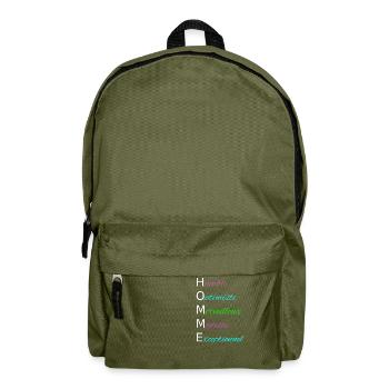Homme Humble Optimiste Merveilleux Modeste - Sac à dos - vert olive - Devant