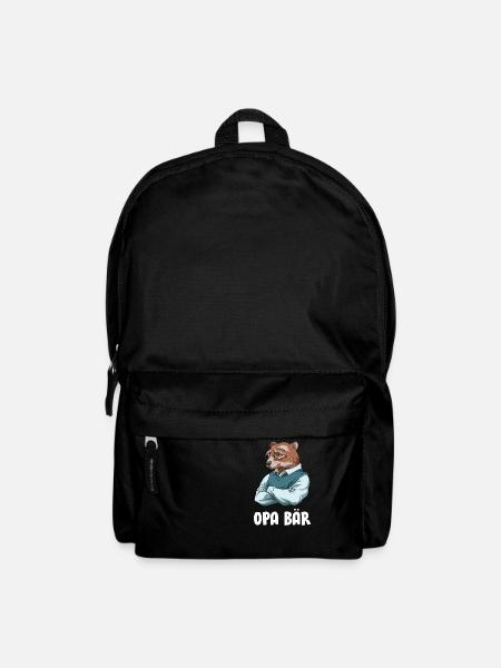 Opa Bär - Cooler Großvater Bär - Rucksack - Schwarz