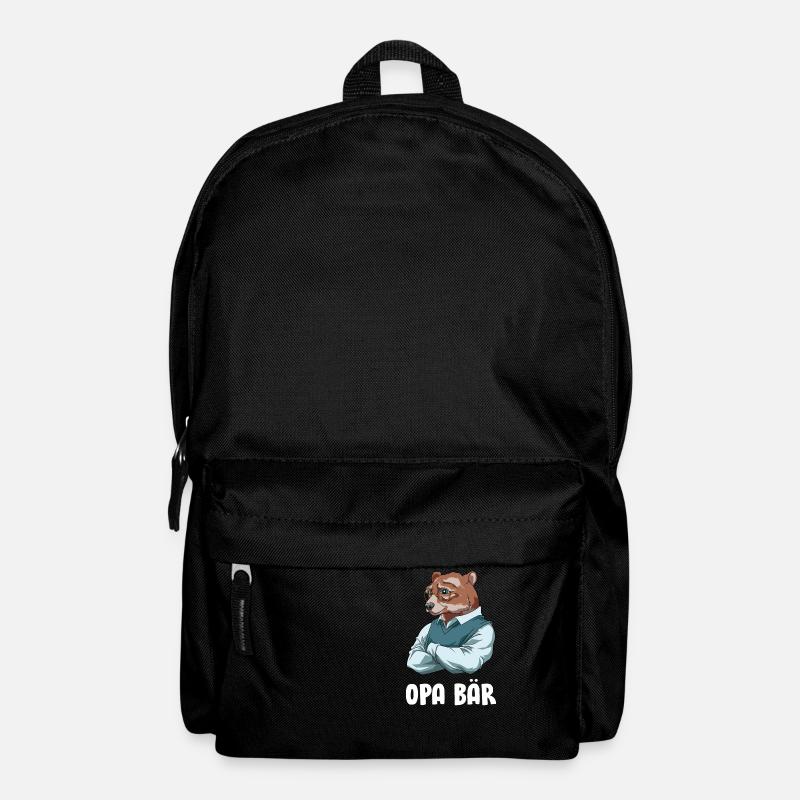 Opa Bär - Cooler Großvater Bär - Rucksack - Schwarz