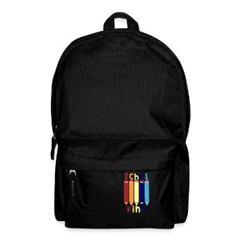Stifte Schulkind 2022 Schulbeginn T shirt - Rucksack - Schwarz - Vorne
