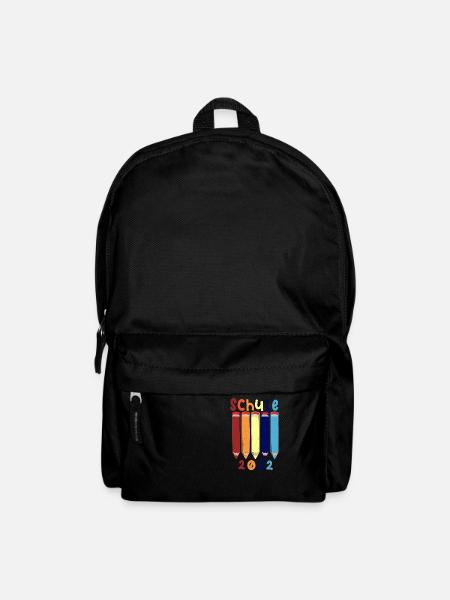 Kinder Schulbeginn Stifte Schule 2022 T shirt - Rucksack - Schwarz