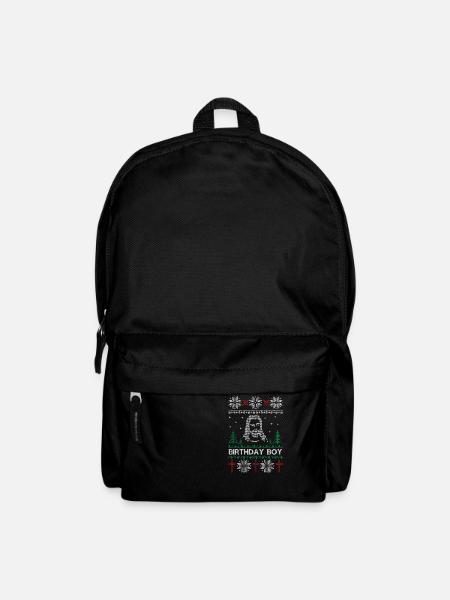Anniversaire Garçon Jésus Ugly Pull de Noël - Sac à dos - noir