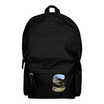 Summer Letter S Lettering Summer Holidays Sun - Backpack - black - Front