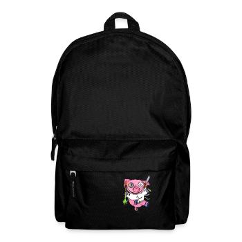 Durch Schwein - Rucksack - Schwarz - Vorne