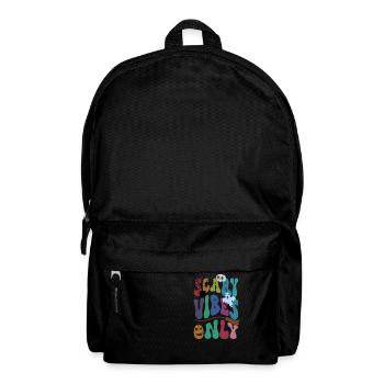 Scary Vibes Only Halloween Pumpkin Ghostly Creepy - Backpack - black - Front