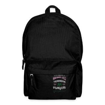 terrier geek hundeliebhaber lieben bullterrier - Rucksack - Schwarz - Vorne