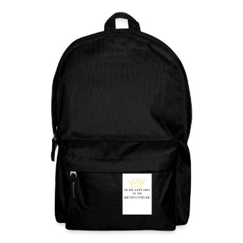 ICH BIN NICHT STUR ICH BIN MEINUNGSSTABIL - Rucksack - Schwarz - Vorne