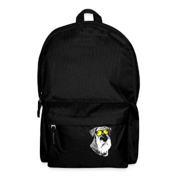 Riesenschnauzer Sonnenbrille Gassigänger Riesensch - Rucksack - Schwarz - Vorne