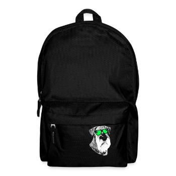 Riesenschnauzer Sonnenbrille Hundefans Hund Schnau - Rucksack - Schwarz - Vorne