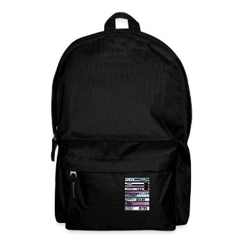 To make someone feel style better - Backpack - black - Front