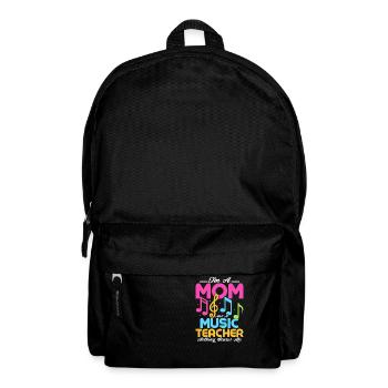 Je suis une maman et un professeur de musique Rien ne me fait peur St - Sac à dos - noir - Devant