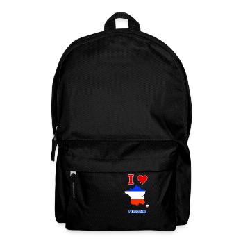 Frankreichkarte Flagge mit der Stadt Marseille - Rucksack - Schwarz - Vorne