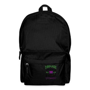 Sayings Cool Book Quote Quotes Cat Book Dragon - Backpack - black - Front