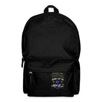 geek cool bmx humour littéraire cyclisme bday costume - Sac à dos - noir - Devant