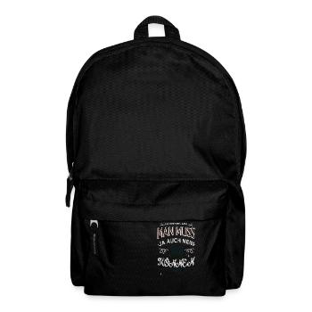 alkoholische getränke bier witzig trinken - Rucksack - Schwarz - Vorne
