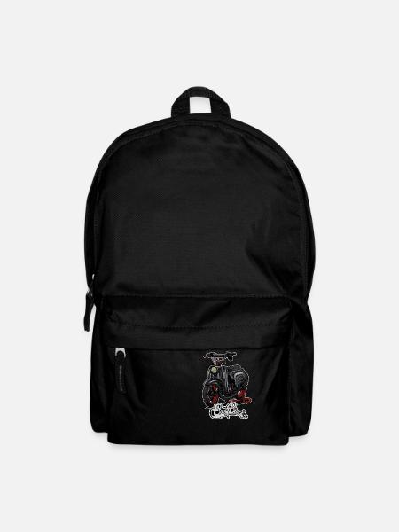Schwalbe (black) // Illustration - Rucksack - Schwarz
