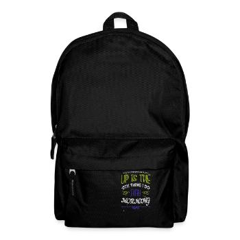 funny sayings cool awesome happy - Rucksack - Schwarz - Vorne