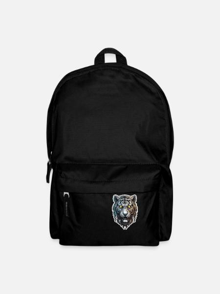 Tiger Cyberpunk Tattoo im japanischen Stil - Rucksack - Schwarz