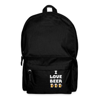 Amateur de bière - Sac à dos - noir - Devant