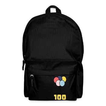 100. 100 ANS. 100e ANNIVERSAIRE. ANNIVERSAIRE 100 - Sac à dos - noir - Devant