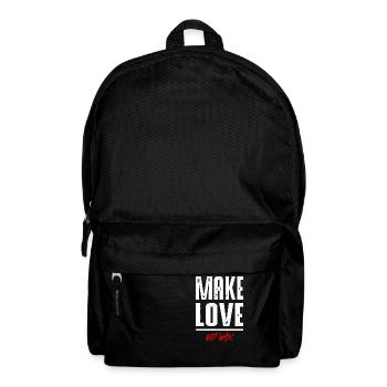 Make Love - Rucksack - Schwarz - Vorne