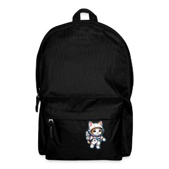 Astronaut Katze - Weltraum - Rucksack - Schwarz - Vorne