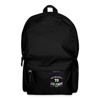quote love geek birthday inspirational feminine - Backpack - black - Front