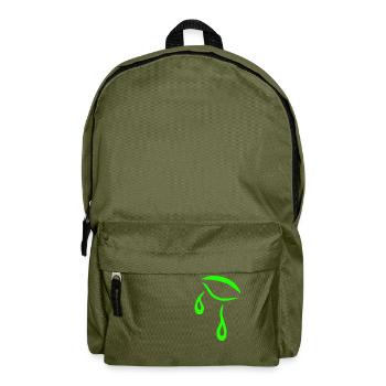Larmes de tatouage vert de cils - Sac à dos - vert olive - Devant