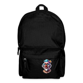Clown / Zirkus / Fasching / Karneval / verspielt - Rucksack - Schwarz - Vorne