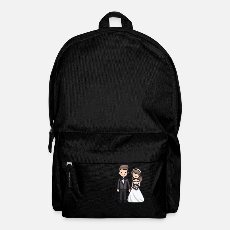 Brautpaar Hochzeit Braut Bräutigam - Rucksack - Schwarz