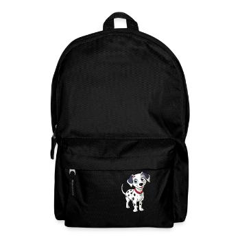 Kurioses dalmatinisches Design mit geneigtem Kopf - Rucksack - Schwarz - Vorne
