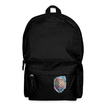 Löwe Wasserfarbe - Rucksack - Schwarz - Vorne