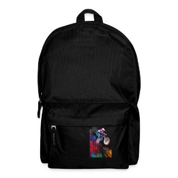 Mountainbiker Sport Kunst #sport #bike - Rucksack - Schwarz - Vorne